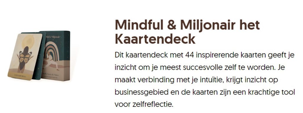 Mindful & Miljonair kaartendeck